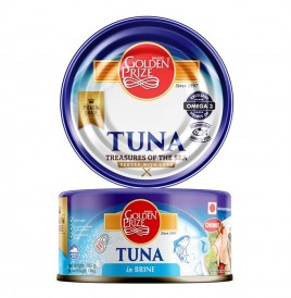 Golden Prize Tuna Chunks in Brine   Tin  180 grams